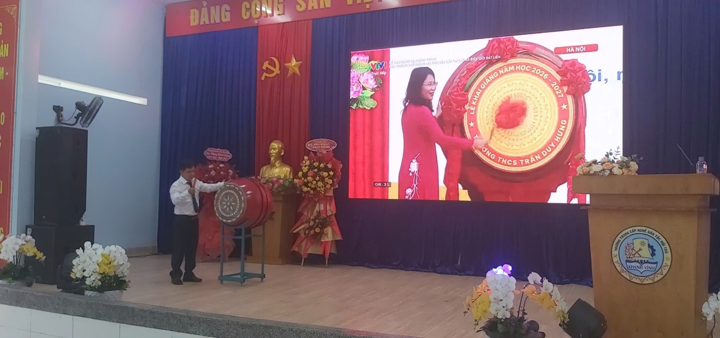Trường Trường Trung cấp nghề Dân tộc nội trú Khánh Vĩnh tổ chức Lễ Khai giảng năm học 2026 – 2027