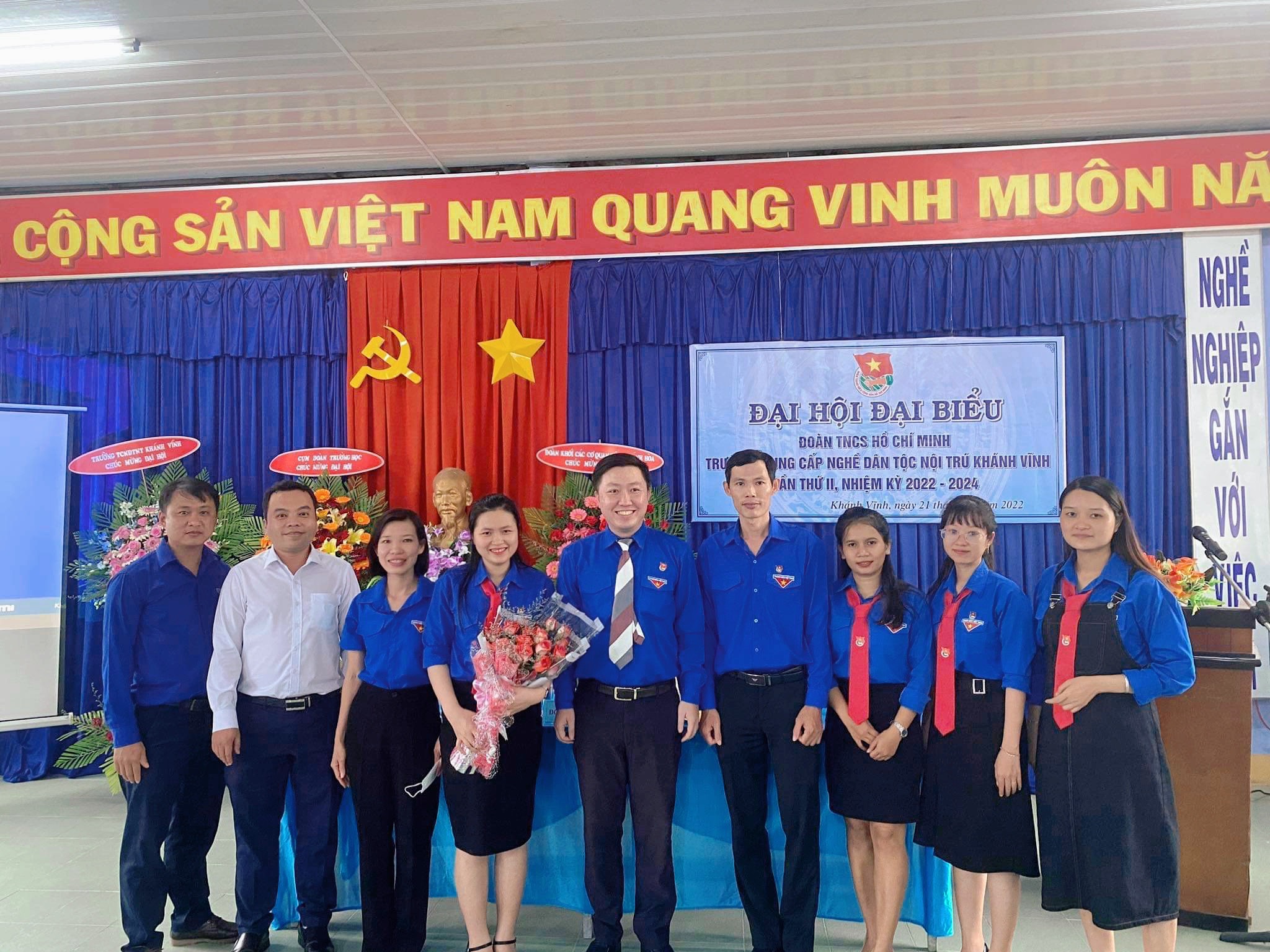 Đại hội Đoàn TNCS Hồ Chí Minh trường Trung cấp nghề Dân tộc nội trú Khánh Vĩnh lần thứ II, nhiệm kỳ 2022-2024